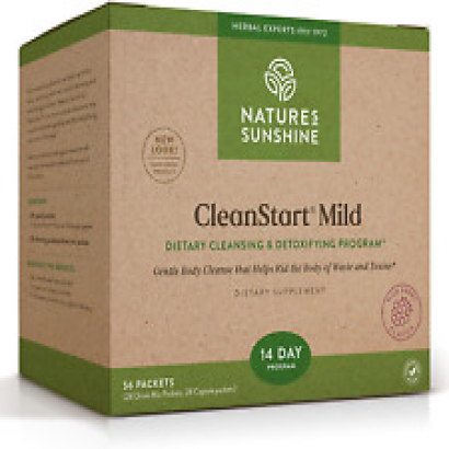 Nature'S Sunshine Cleanstart Mild, 56 Packets | Powerful Herbal Detox That Suppo