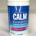 Natural Vitality Calm Magnesium Citrate 240 Gummies Raspberry-Lemon 10/2025 New