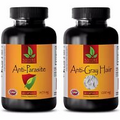 Parasite herbal cleanse - ANTI PARASITE - GREY HAIR 2B - garlic with allicin