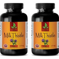 Antioxidant Anti aging - MILK THISTLE 175MG - milk thistle with tumeric - 2 Bot
