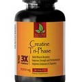 Pure Creatine Tablets - Creatine Tri-Phase 5000mg - Muscle Strength - 90 Count