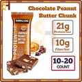 Kirkland Signature Protein Bar Choco Peanut Butter Chunk -21g protein/bar,2.12oz