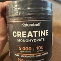 NatureBell Creatine Monohydrate Powder 500 Grams, 5000mg Per Serving, Pure Unfla