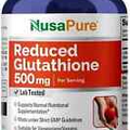 NusaPure Reduced Glutathione 500mg 180 Veggie Capsules (Vegan,Non-GMO,...