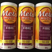 3-Pack-Metamucil 3 in 1 MultiHealth Fibre-Original Coarse, Real Sugar.
