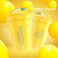 G Fuel Shaker Cup 16 oz GFuel Sunny Squad Shaker + 6 Flavor Packets