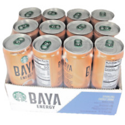 READ Starbucks BAYA ENERGY MANGO GUAVA Drink 12 oz 12 PACK Cans Case
