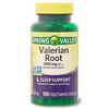 Spring Valley Valerian Root Capsules 500 mg 100 Count