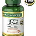 Nature's Bounty Vitamin B-12 2500 mcg, 300 Quick Dissolve Tablets