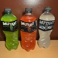 MONSTER ENERGY DRINK Mutant Soda Bottles Sealed White Lightning, Original, Red