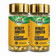 Zandu Vitality Booster Capsule, With Goodness For Helps to Boost Energy