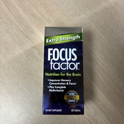 Focus Factor Extra Strength Tablets For Brain Health, 60 Count Exp 1/25