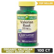 Spring Valley Organic Valerian Root Capsules, 500 mg, 100 Count