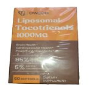 Liposomal Tocotrienols 1000mg - High Bioavailability 60 Count (Pack of 1)