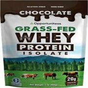 Grass Fed Chocolate Whey Protein Isolate Powde - 1lb