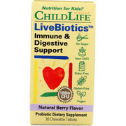 ChildLife Essentials LiveBiotics Immune & Digestive Support Kids Berry 30 Tab