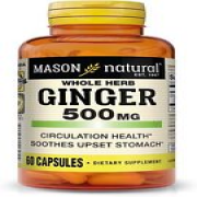 MASON NATURAL Whole Herb Ginger 500 mg, Natural Herbal Supplement, 60...