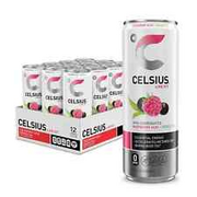 CELSIUS Raspberry Acai Green Tea Functional Essential Energy Drink 12 fl oz Pk12