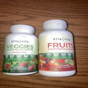 Etta Vita Fruits and Veggies Superfood Gummies - 2 Bottles 120 GummiesExp 8/25