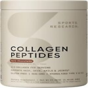 Sports Research Collagen Peptides - Hydrolyzed Type 1 & 3 for Women & Men