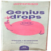 Joy Spring - Genius Drops - for Kids - Focus Attention Herbal Formula - EXP01/26