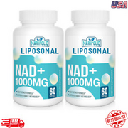 Liposomal NAD+ Supplement 1000 mg | Highest NAD Pontecy 60 Count (Pack of 2)