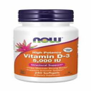 NOW Supplements - Vitamin D-3 5,000 IU 240 Softgels