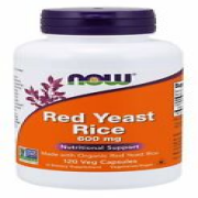 NOW Supplements - Red Yeast Rice 600 mg 120 Veg Capsules