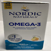 Nordic Naturals Lemon Omega-3 heart health & immune support 180ct exp2026+ #7603