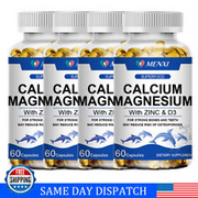 Magnesium Zinc Vitamin D3 Calcium 1000 MG Complex (60 Tablets)-High Absorption