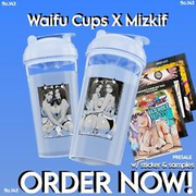NEW! GamerSupps GG Waifu Cups x Mizkif Limited Edition Shaker Cup - PRESALE