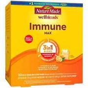 Nature Made Wellblends ImmuneMAX Fizzy Drink Mix Stick Packs 30ct Exp 03/2025