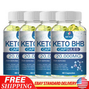 60Pcs Keto Capsules 20000MG ACV Weight Loss - Fat Burner - Appetite Suppressant