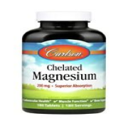 Carlson Laboratories Chelated Magnesium 200mg 180 Tablet