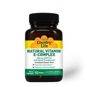 Country Life Vitamin E Complex 400 IU With Mixed Tocopherols 90 Softgel