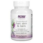 NOW Supplements - Clinically Advanced Hair, Skin & Nails, 90 Veg Capsules by NOW