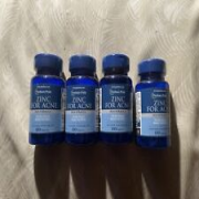 4x Puritan's Pride Vitamins Zinc for Acne Tablets - 100 Count (Expires 06/24)