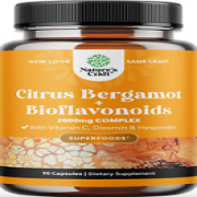 Citrus Bergamot Supplement 2000mg Pure 25:1 Bergamot Fruit Extract 90 Capsules *
