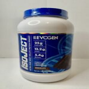 Evogen Isoject Chocolate Premium Whey Isolate Powder Loaded with BCAA Exp. 10/25