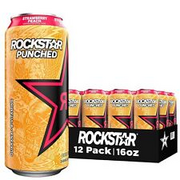 Rockstar Punched Stawberry Peach, 16 Oz Can
