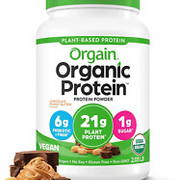 Orgain Organic Vegan Protein Powder, Chocolate Peanut Butter - 21G Plant Protein