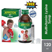 2 Box 120ml APPETON Multivitamin LYSINE SYRUP for Improve Child Appetite (NEW)