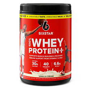 Six Star Pro Nutrition 100% Whey Protein Plus Powder, Vanilla Cream
