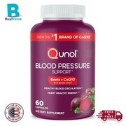 Qunol Blood Pressure Support, 3 in 1 Beets + Coq10 + Grape Seed Extract, Beet Ro