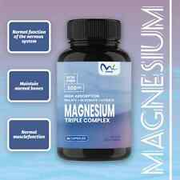Magnesium Citrate Capsules 300 mg - High Absorption Citric Acid Complex