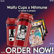 Gamersupps GG Waifu Cups X Nihmune cup - w/sticker and samples - PRESALE