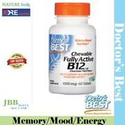 Doctor's Best Chewable Fully Active B12 Chocolate Mint 1,000 mcg 60 Exp. 05/2025