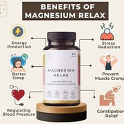 Palak Notes: Magnesium relax Supplement 60 Capsules