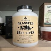 Ancestral Supplements Grassfed Beef Liver - 180 Capsules 500mg **FREE SHIPPING**