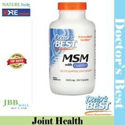 Doctor's Best, MSM with OptiMSM, 1,000 mg, 360 Capsules Exp. 10/2026